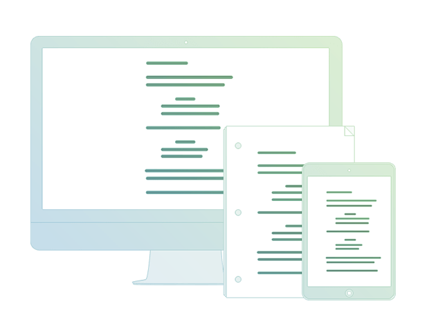 Page and screen